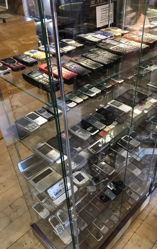 Lots of older mobile phones. Most of them were relevant during various parts of my childhood.
